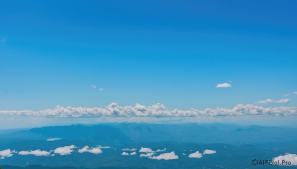 outdoors,sky,day,cloud,signature,water,blue sky,no humans,ocean,cloudy sky,scenery,blue theme,horizon,monochrome,mountain,landscape