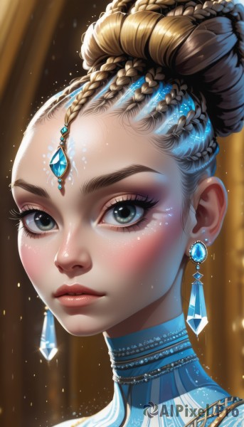 A breathtaking dynamic scene with a female
