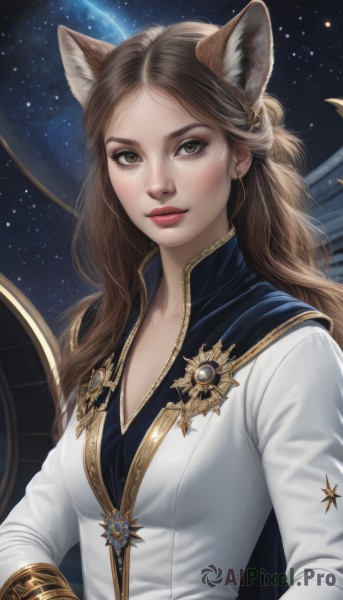 A peaceful dynamic scene with a female
