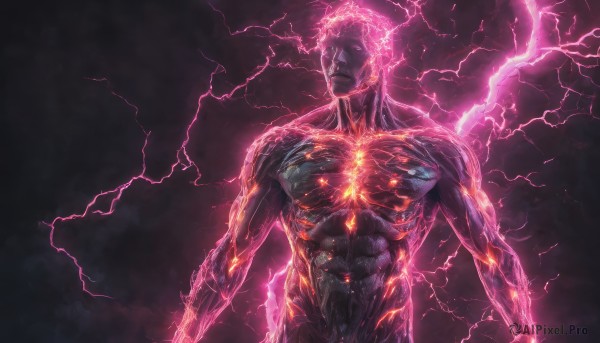 Image of a male in a peaceful dynamic scene