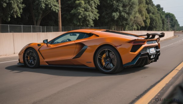 Image of a motor vehicle in a vibrant day
