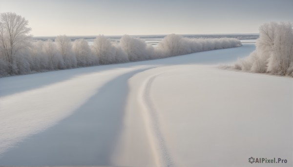 The charm of a boat in a bold snowy day