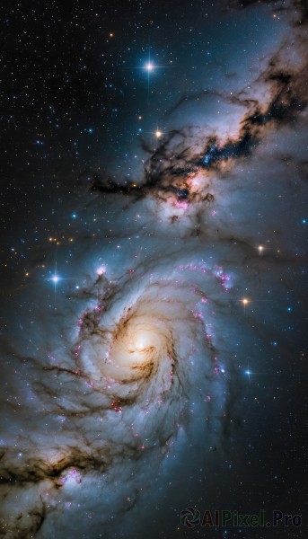 A delightful capture of a galaxy within outdoors