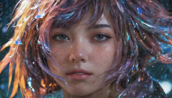 Image of a female in a peaceful dynamic scene