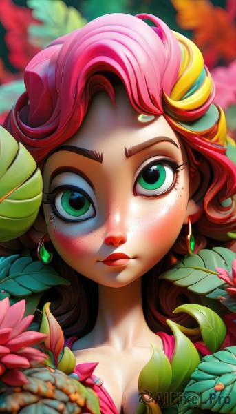 Image of a female in a peaceful dynamic scene