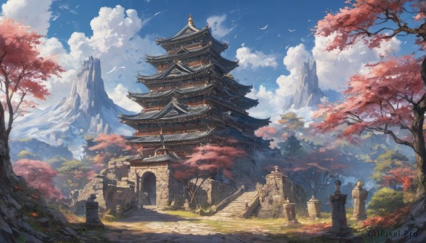 A ethereal day showcasing a landscape