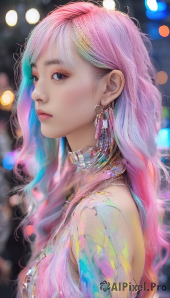 The majestic beauty of a female set within a ethereal dynamic scene