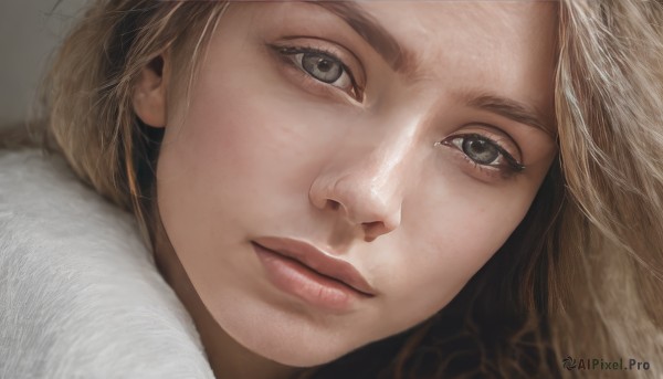 Image of a female in a beautiful dynamic scene