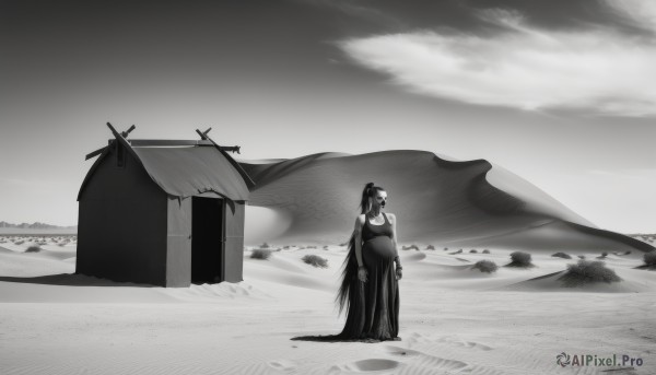A vivid outdoors showcasing a female