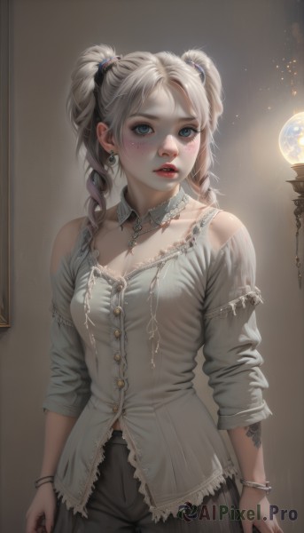 A female in the heart of a beautiful dynamic scene