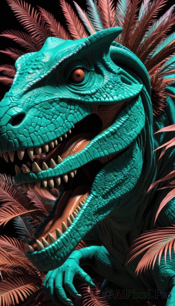 A striking dynamic scene featuring the elegance of a monster