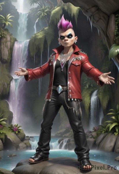 A serene outdoors featuring a male