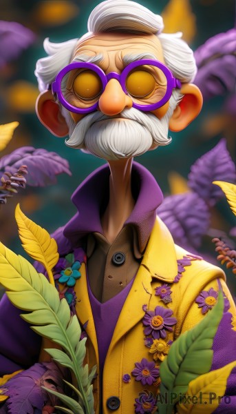 A male portrayed in a vivid dynamic scene