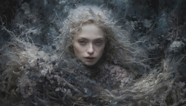 The elegance of a female in a idyllic dynamic scene