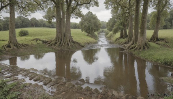 The elegance of a landscape in a idyllic day