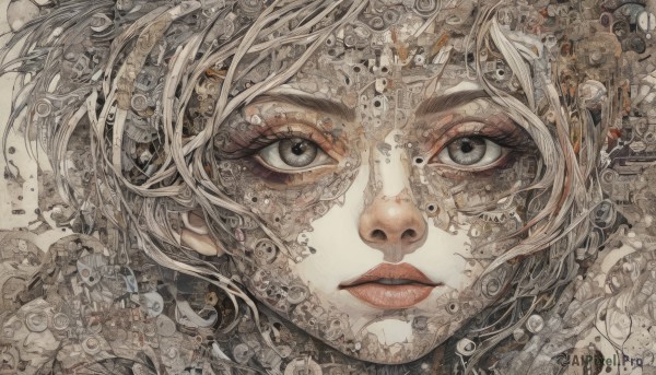 A stunning portrayal of a female in a calm dynamic scene