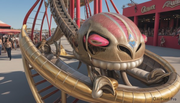 A alien amidst a calm day