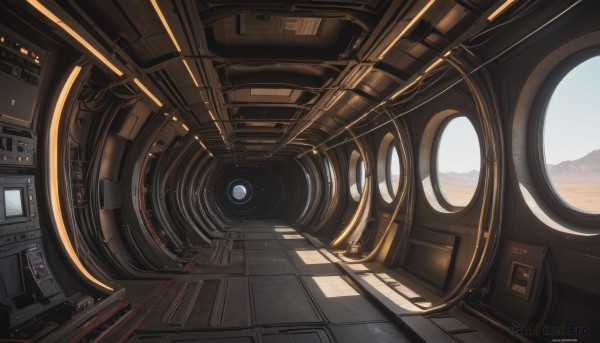 A spacecraft surrounded by a lush day