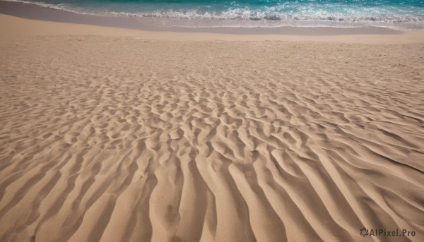 outdoors,sky,day,water,no humans,ocean,traditional media,beach,scenery,sand,horizon,waves,shore,realistic,still life