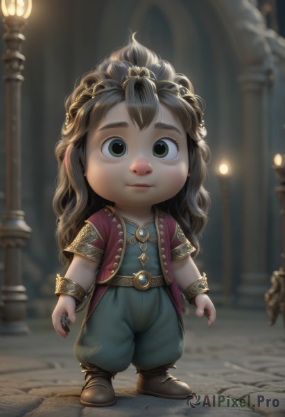 The allure of a child in a inviting dynamic scene