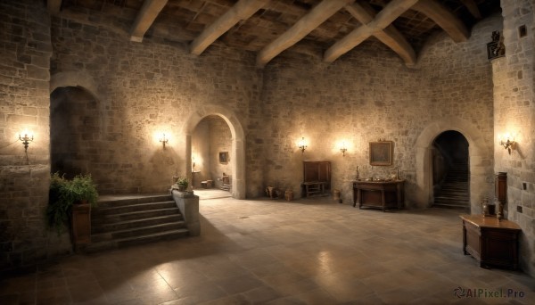 A indoors showcased in a vivid fiery sunlight
