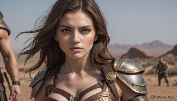 A female set against the backdrop of a captivating day