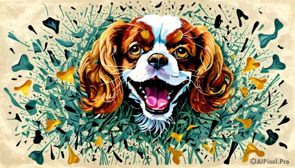 The timeless beauty of a dog in a tranquil dynamic scene