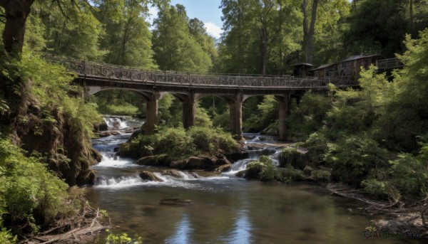The majestic beauty of a waterfall set within a ethereal day