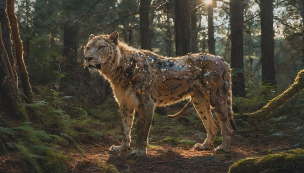 Image of a tiger in a peaceful day