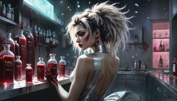 A inspiring view of a female in dynamic scene