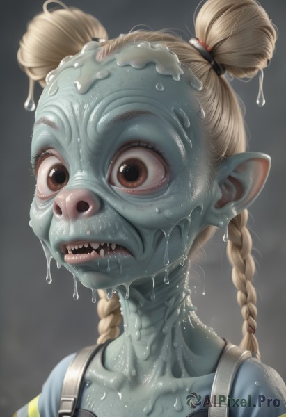 A alien in a serene dynamic scene