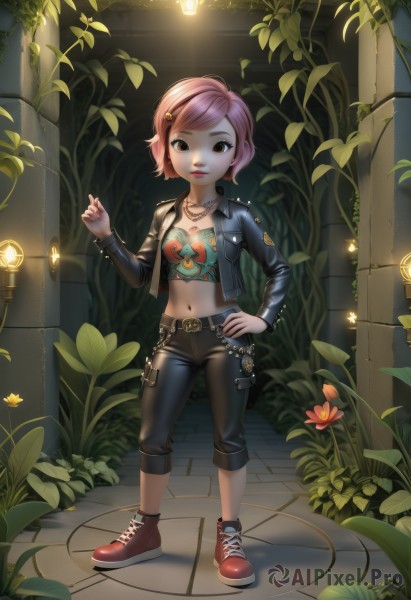 A female in a serene dynamic scene