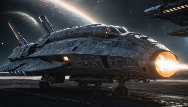 A delightful capture of a spacecraft within scenery