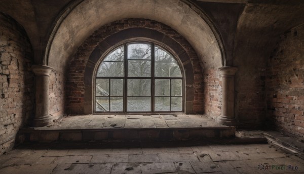 A stunning view of a indoors in snowy day