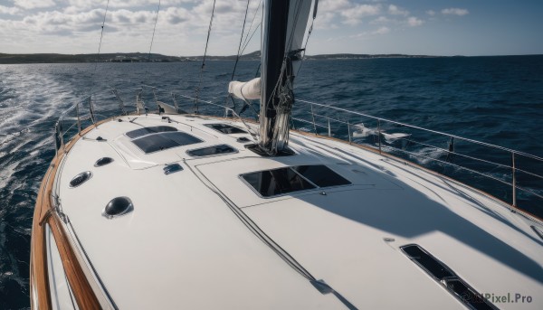 A tranquil view of a boat in day