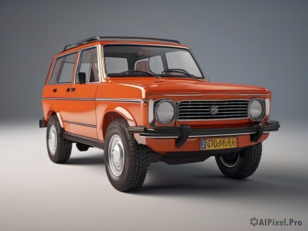 A idyllic motor vehicle within a vivid dynamic scene