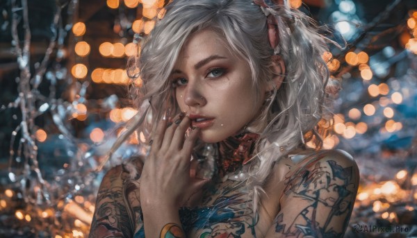 A stunning portrayal of a female in a calm smoke