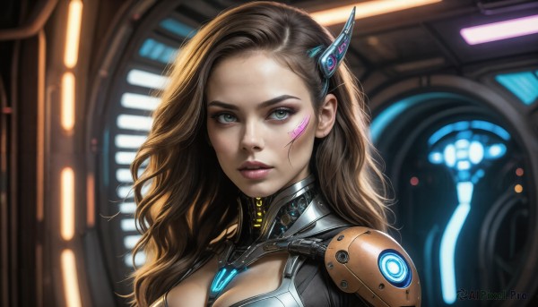 A delightful capture of a cyborg within dynamic scene