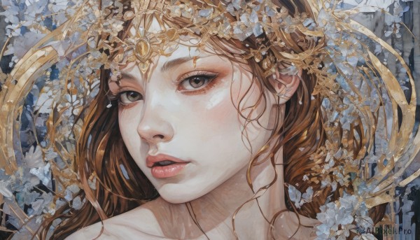 A stunning portrayal of a female in a breathtaking dynamic scene