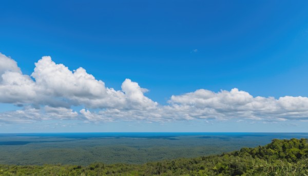 A stunning landscape within a vivid day
