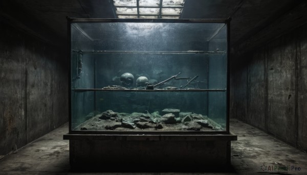 A indoors in a serene rainy scenery