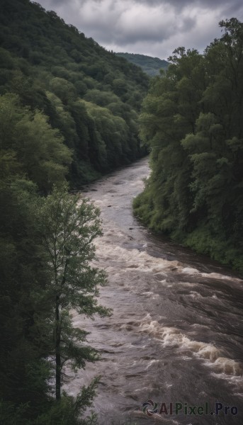 A landscape in a picturesque day