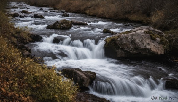 A inspiring waterfall within outdoors