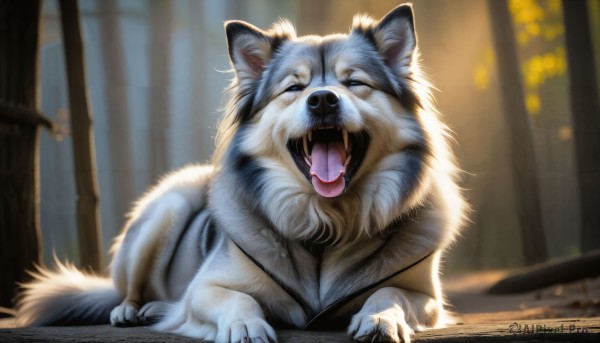 The elegance of a dog in a ethereal outdoors