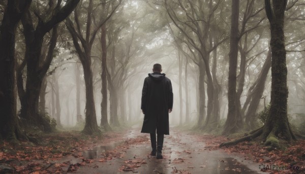 A male in a picturesque day