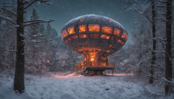 A delightful capture of a unique subject within snowy outdoors