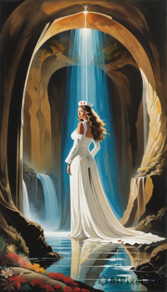 A female captured in a tranquil dynamic scene