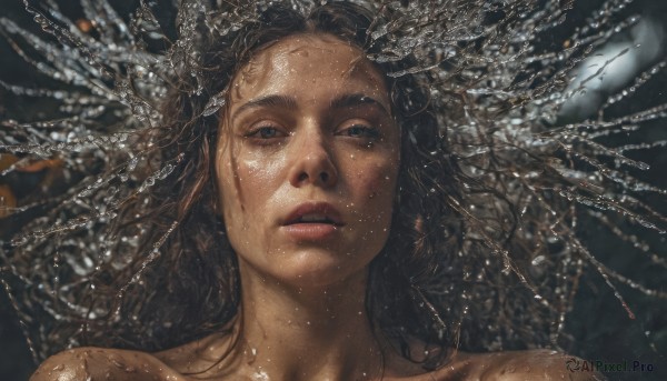 The timeless beauty of a female in a picturesque dynamic scene