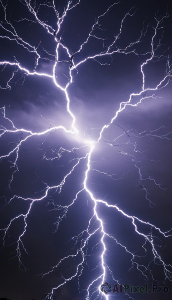A inspiring lightning within outdoors