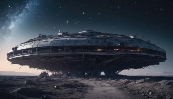 A enchanting outdoors highlighting a spacecraft